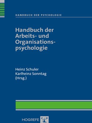 cover image of Handbuch der Arbeits- und Organisationspsychologie